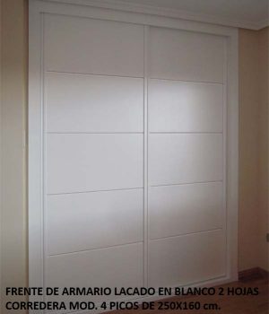 Oferta frente 4 fresados lacado