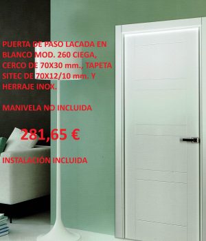 Oferta puerta lacada